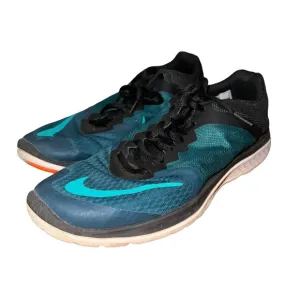 Nike Athletic Running Shoes In Aqua Blue &amp; Black