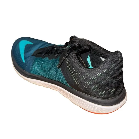 Nike Athletic Running Shoes In Aqua Blue &amp; Black