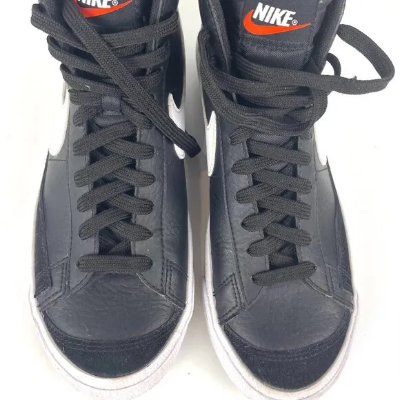 Nike Blazer Mid 77 Boys Size 7Y Black White Athletic Shoes Sneakers DA4086-002