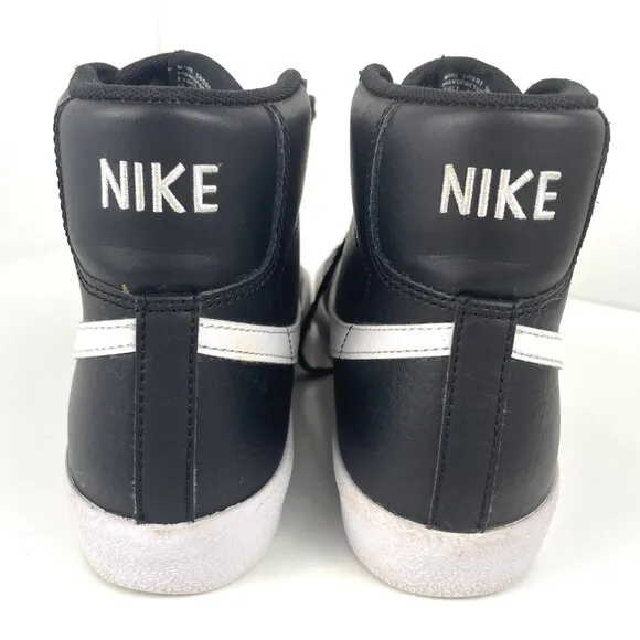 Nike Blazer Mid 77 Boys Size 7Y Black White Athletic Shoes Sneakers DA4086-002