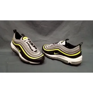 Nike Boys Air Max 97 (GS) Sneakers Mesh Grey Volt White Size 5.5 NEW NO BOX!