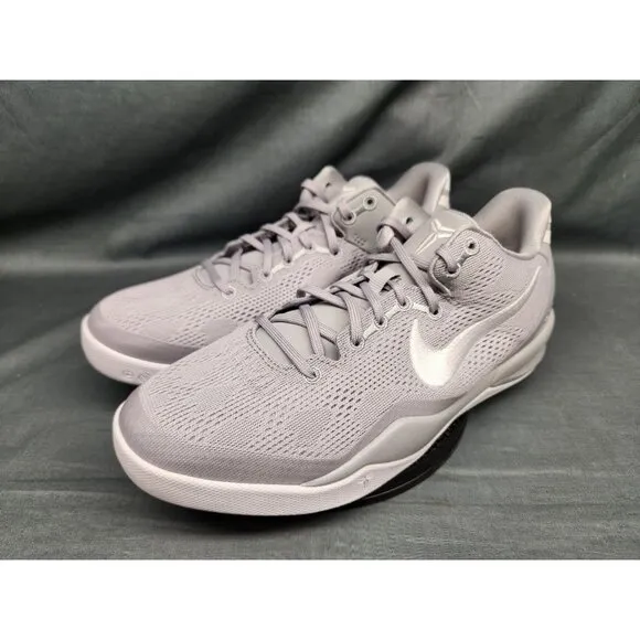 Nike Boys Kobe VIII (GS) Sneakers Mesh Wolf Grey White Size 7 NEW IN BOX!