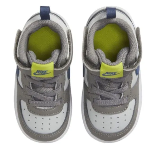 Nike Court Borough Mid 2 TD Grey Toddler Kid Child‎ Shoe Size 6C NEW CD7784-007