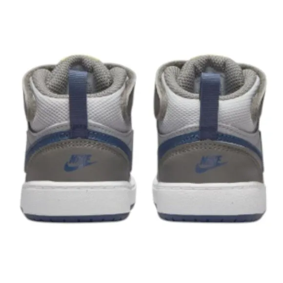 Nike Court Borough Mid 2 TD Grey Toddler Kid Child Shoe Size 6C NEW CD7784-007