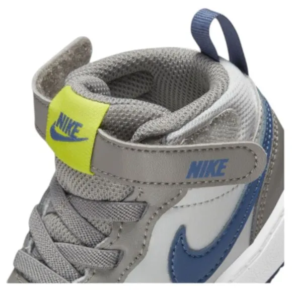 Nike Court Borough Mid 2 TD Grey Toddler Kid Child Shoe Size 6C NEW CD7784-007