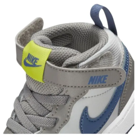 Nike Court Borough Mid 2 TD Grey Toddler Kid Child‎ Shoe Size 6C NEW CD7784-007