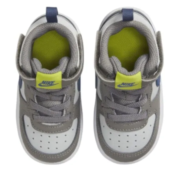 Nike Court Borough Mid 2 TD Grey Toddler Kid Child Shoe Size 6C NEW CD7784-007