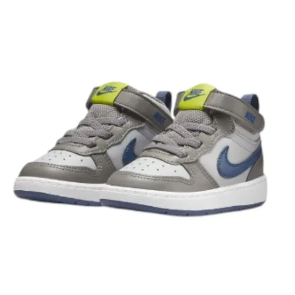 Nike Court Borough Mid 2 TD Grey Toddler Kid Child‎ Shoe Size 6C NEW CD7784-007