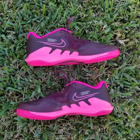 Nike Court Zoom Vapor Pro Burgundy Pink Tennis Shoes Size 9.5
