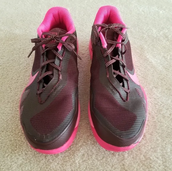 Nike Court Zoom Vapor Pro Burgundy Pink Tennis Shoes Size 9.5