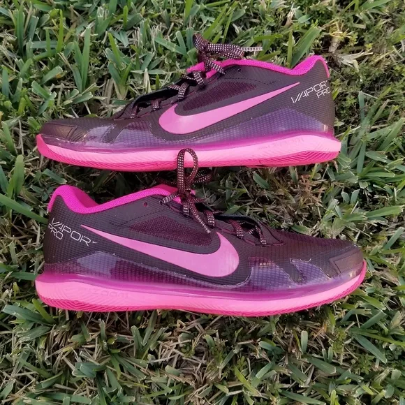 Nike Court Zoom Vapor Pro Burgundy Pink Tennis Shoes Size 9.5