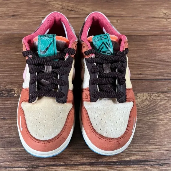 Nike Dunk Low ‘Social Status’ Leather Sneakers Size 10.5C Shoes