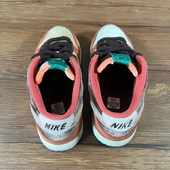 Nike Dunk Low ‘Social Status’ Leather Sneakers Size 10.5C Shoes