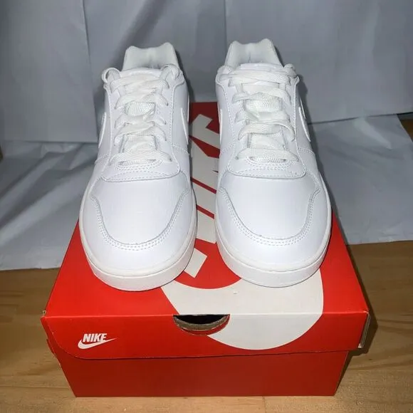 Nike Ebernon Low AQ1779-100 Sneakers Women's 9 White Leather Comfort Shoes BBS82