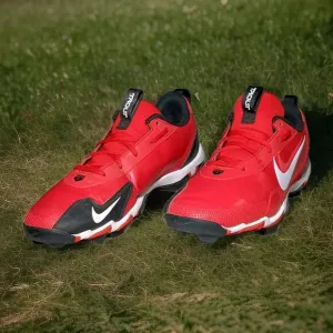 Nike Force Trout 9 Keystone Cleats Red White Baseball Shoes FB9728-600 Mens Sz 9