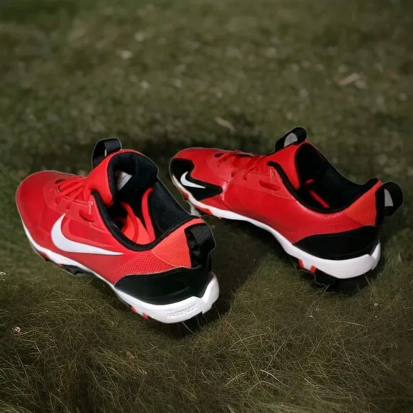 Nike Force Trout 9 Keystone Cleats Red White Baseball Shoes FB9728-600 Mens Sz 9