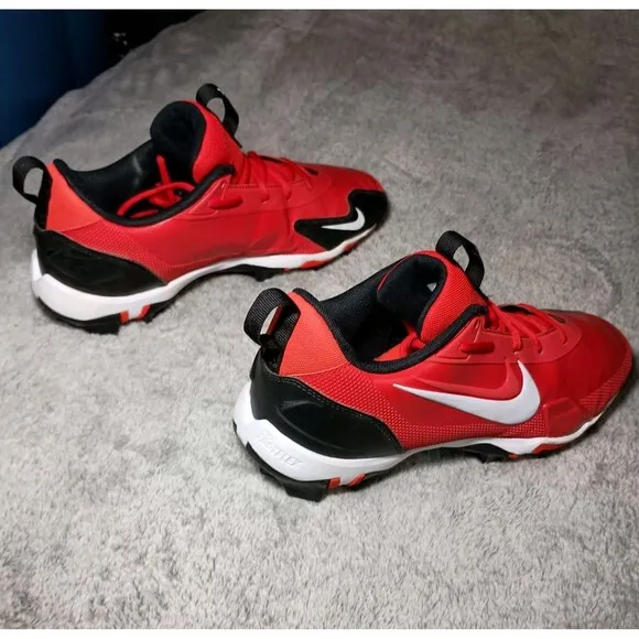 Nike Force Trout 9 Keystone Cleats Red White Baseball Shoes FB9728-600 Mens Sz 9