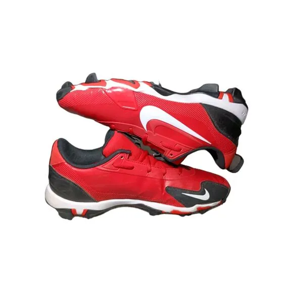 Nike Force Trout 9 Keystone Cleats Red White Baseball Shoes FB9728-600 Mens Sz 9