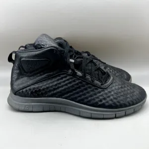 Nike Free Hypervenom Mid Top Sneakers Men's Size 11 Black Athletic Comfort Shoes