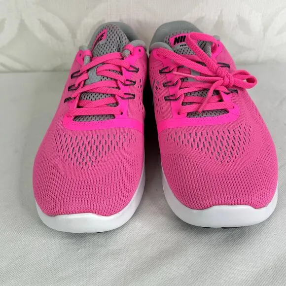 Nike Free RN GS Barbie Pink Blast Running Sneakers Youth Size 7