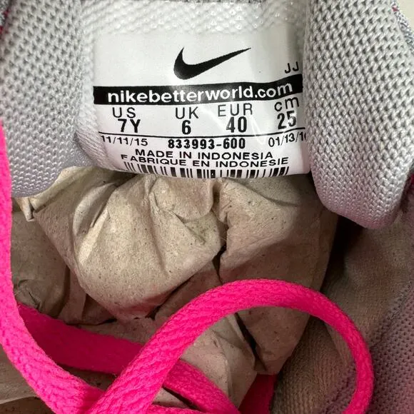 Nike Free RN GS Barbie Pink Blast Running Sneakers Youth Size 7