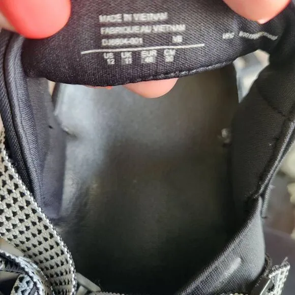 Nike Hiking Sandals Mens 12 Oneonta River Water Outdoor Black Gray