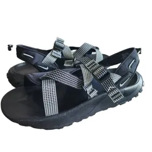 Nike Hiking Sandals Mens 12 Oneonta River Water Outdoor Black Gray