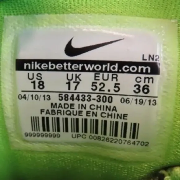 Nike Hyperdunk 2013- Flash Lime Gamma Green‎ - Size 18