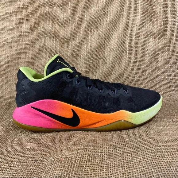 Nike Hyperdunk Rare 2016 Unlimited Black Orange Basketball Shoes Low Size 12
