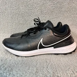 Nike Infinity Pro 2 Spikeless Golf Shoes Men's size 10 Black White Golfing Shoes