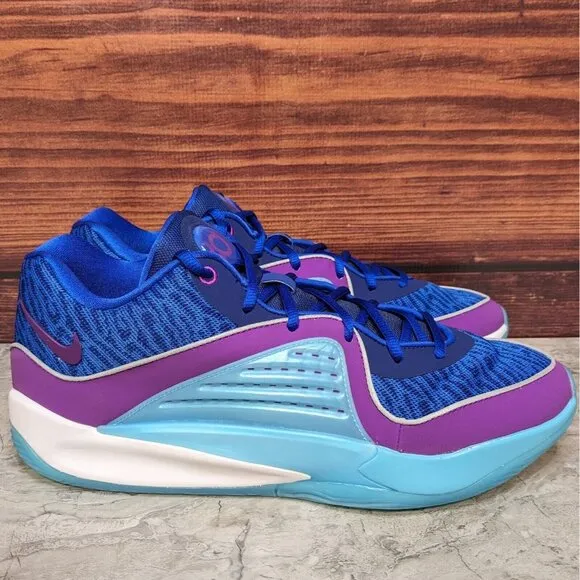 Nike KD 16 Ready, Play Men's 13 Royal Blue Purple Basketball Shoes DV2917-401