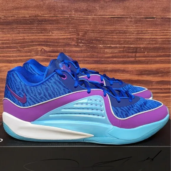 Nike KD 16 Ready, Play Men's 13 Royal Blue Purple Basketball Shoes DV2917-401