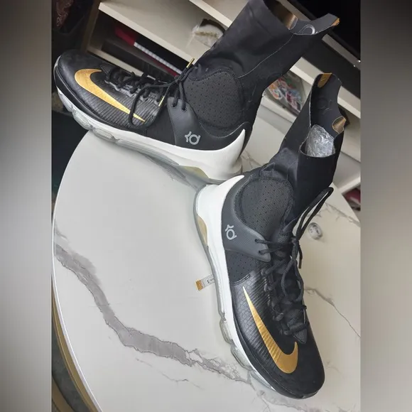 Nike KD 8 Elite Away Men’s 15 - 834185-071 NWOB Black/Gold