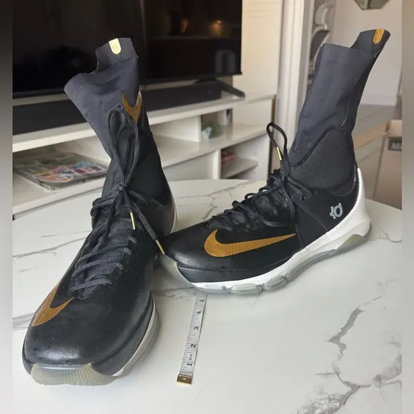 Nike KD 8 Elite Away Men’s 15 - 834185-071 NWOB Black/Gold