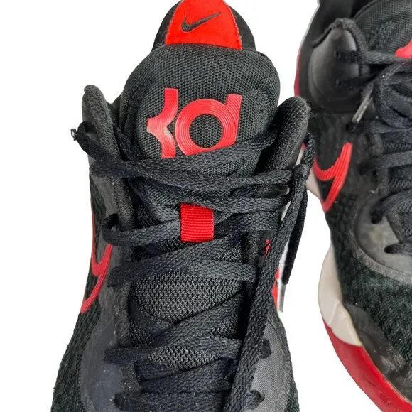 Nike KD Trey 5 IX Kevin Durant Sneakers Shoes Boys Black Red Size 7.5