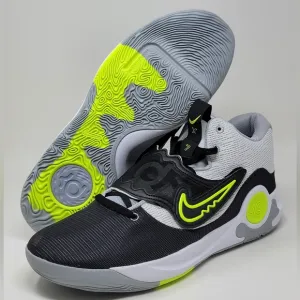 Nike KD Trey 5 X Basketball Shoes Wolf Grey Black Volt DD9538-101 Men Sz 17 New