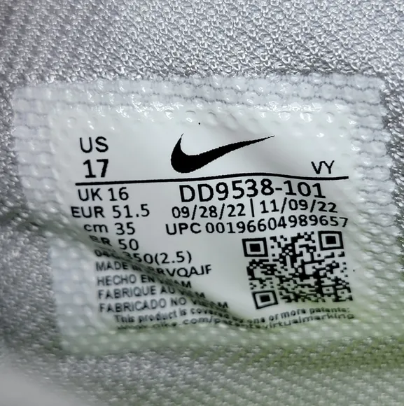 Nike KD Trey 5 X Basketball Shoes Wolf Grey Black Volt DD9538-101 Men Sz 17 New