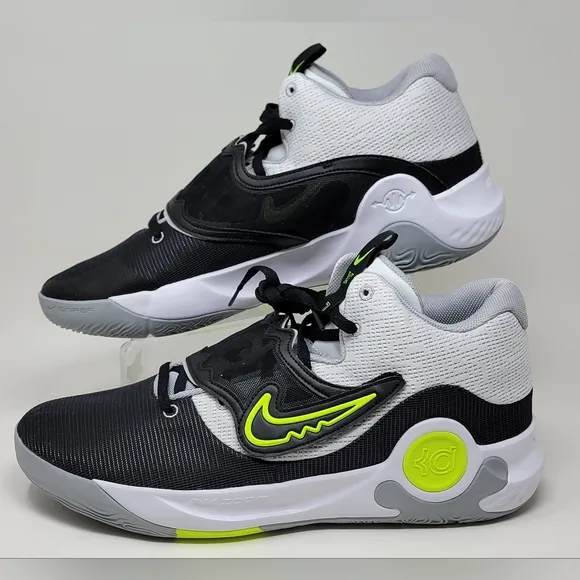 Nike KD Trey 5 X Basketball Shoes Wolf Grey Black Volt DD9538-101 Men Sz 17 New