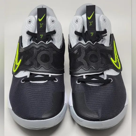Nike KD Trey 5 X Basketball Shoes Wolf Grey Black Volt DD9538-101 Men Sz 17 New