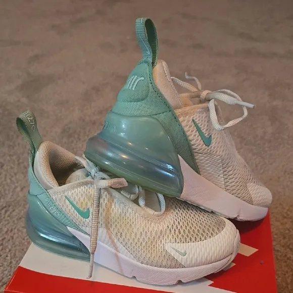 Nike Kids' Air Max 270 - Mint Green and White