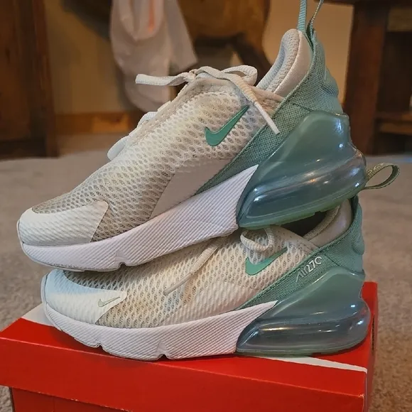 Nike Kids' Air Max 270 - Mint Green and White