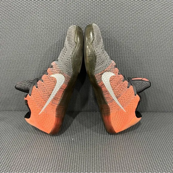 Nike Kobe 11 Elite Low Easter Dark Grey Bright Mango Mens Athletic Sneaker Sz8.5