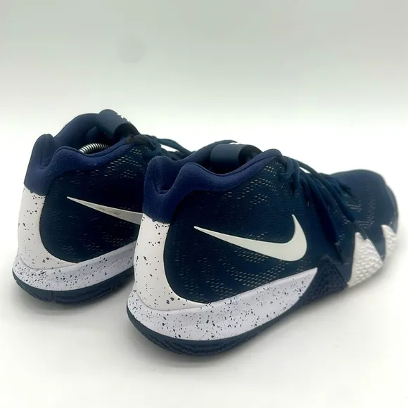 Nike Kyrie 4 TB Basketball Shoes Midnight Navy &amp; White Mens Size 10 AV2296-402