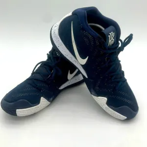 Nike Kyrie 4 TB Basketball Shoes Midnight Navy &amp; White Mens Size 10 AV2296-402