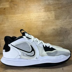 Nike Kyrie 5 Low TB Mens Sz 12 Basketball Shoes Sneakers White Black DO9617-100