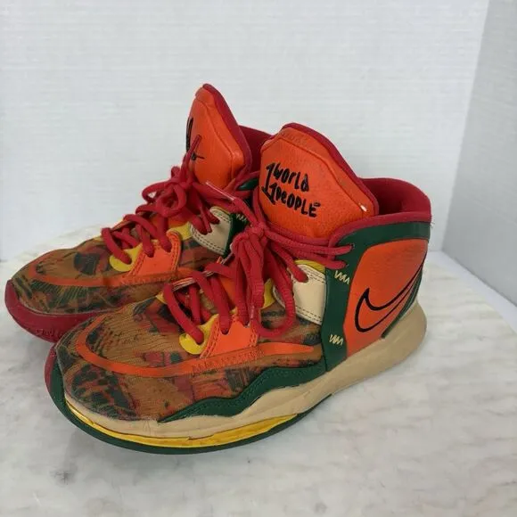 Nike Kyrie Infinity 1 World 1 People Basketball Shoes Orange DO9614-800 Size 3.5