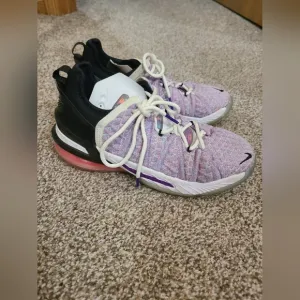 Nike LeBron XVIII 18 Purple White Black Red CW2760 900 basketball sneakers shoes
