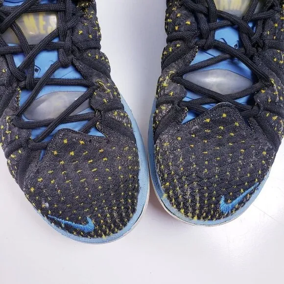 Nike Lebron XVIII 18 Retro Lakers Heritage CQ9283-006 Black Blue Shoes Size 9