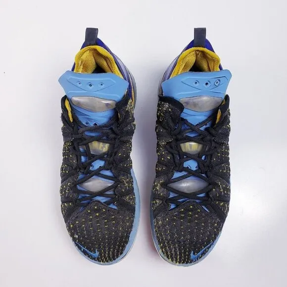 Nike Lebron XVIII 18 Retro Lakers Heritage CQ9283-006 Black Blue Shoes Size 9