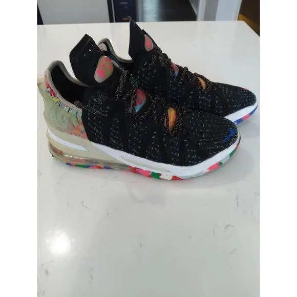 Nike LeBron XVlll 18 James Gang basketball Blk/pink blast athletic sneakers